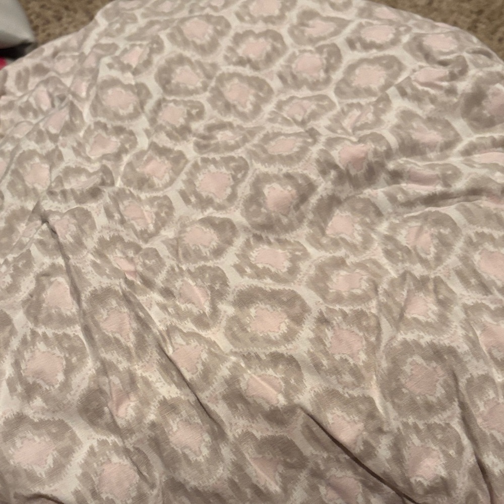 Restoration Hardware Pink and Gray Bedding Sheets